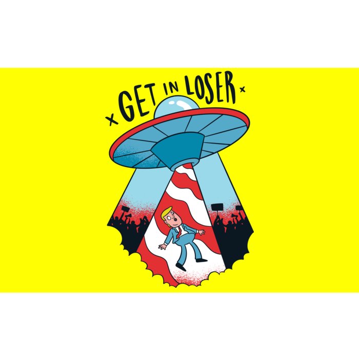 UFO Aliens Abducted Trump Get In Loser Bumper Sticker