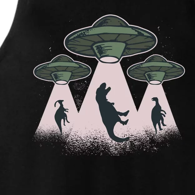 UFO Dinos Ladies Tri-Blend Wicking Tank