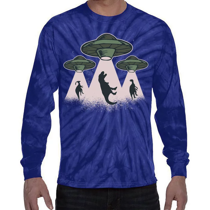 UFO Dinos Tie-Dye Long Sleeve Shirt