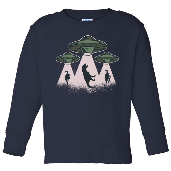 UFO Dinos Toddler Long Sleeve Shirt