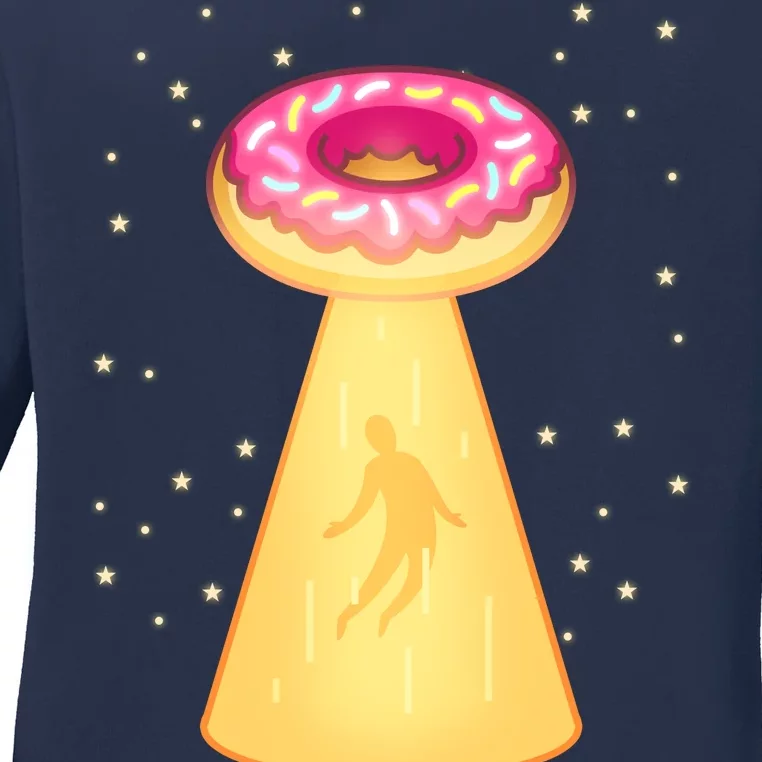 UFO Donuts Ladies Long Sleeve Shirt