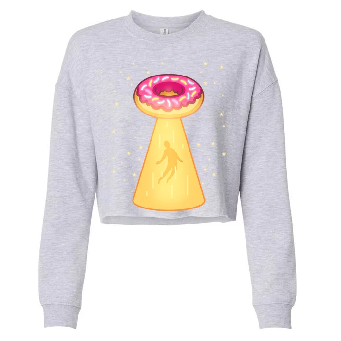 UFO Donuts Cropped Pullover Crew