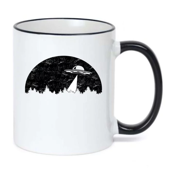 UFO Moon Wilderness Black Color Changing Mug