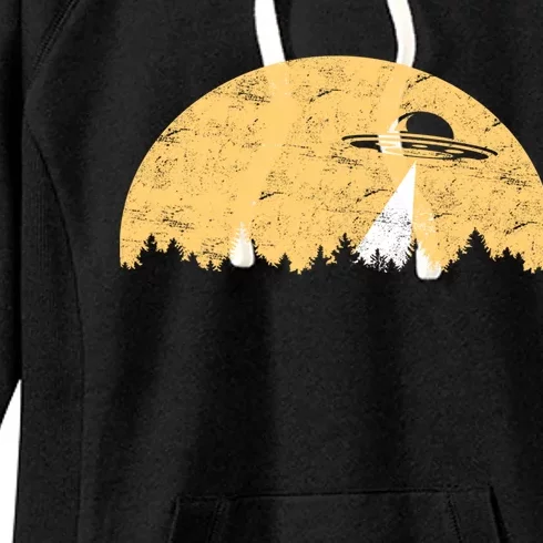 UFO Moon Wilderness Women's Fleece Hoodie