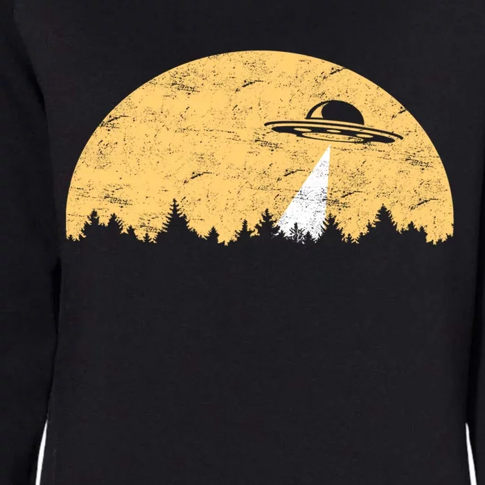 UFO Moon Wilderness Womens California Wash Sweatshirt