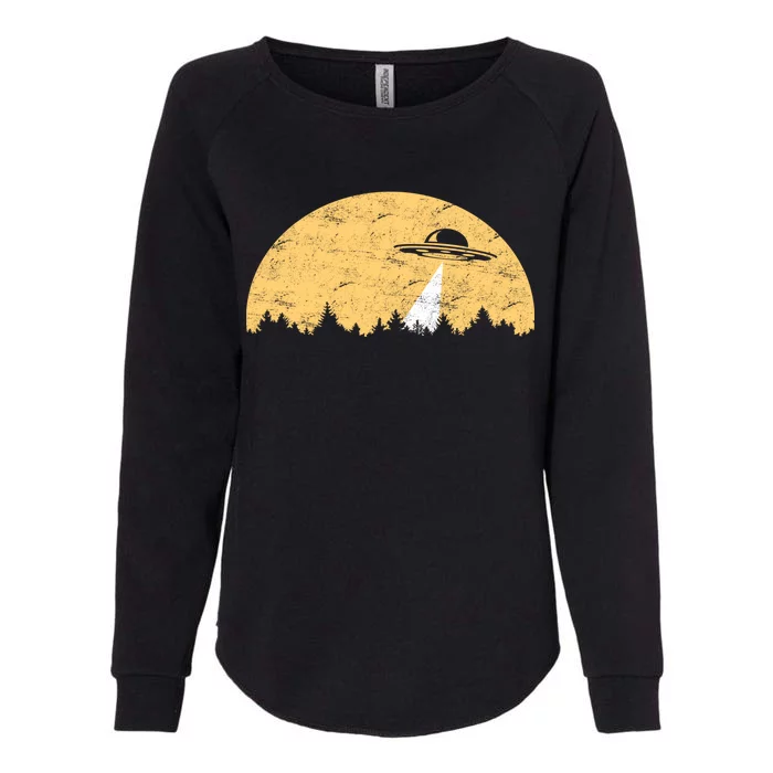 UFO Moon Wilderness Womens California Wash Sweatshirt