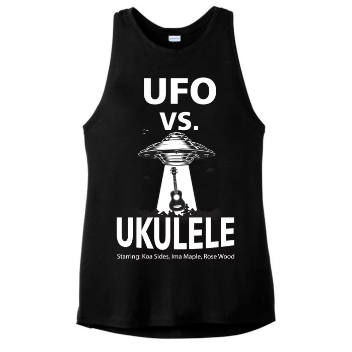 UFO Vs Ukulele Ladies Tri-Blend Wicking Tank