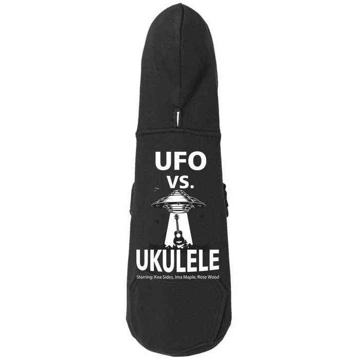 UFO Vs Ukulele Doggie 3-End Fleece Hoodie