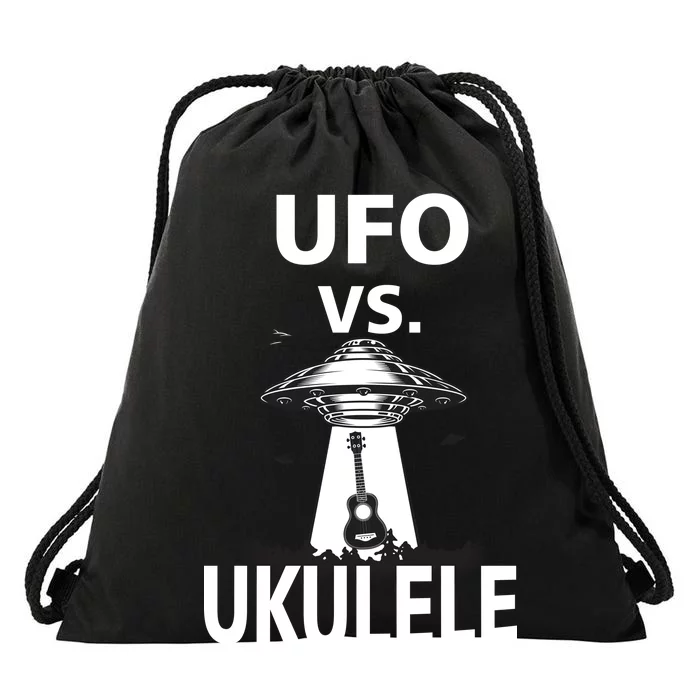 UFO Vs Ukulele Drawstring Bag