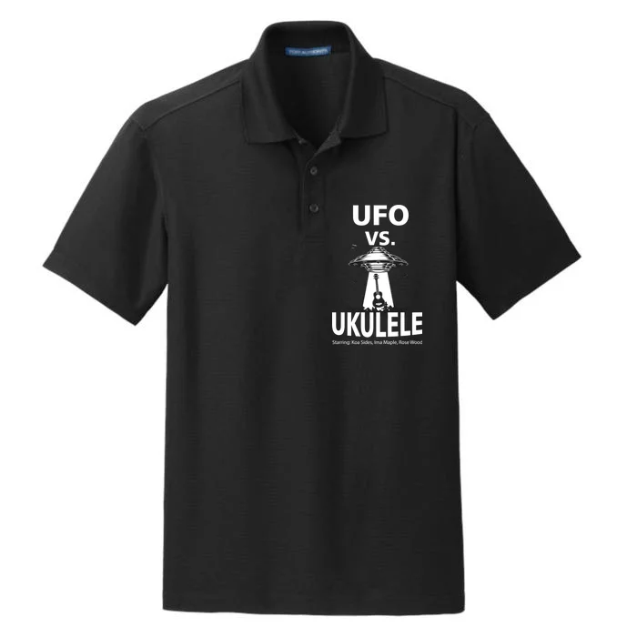 UFO Vs Ukulele Dry Zone Grid Performance Polo