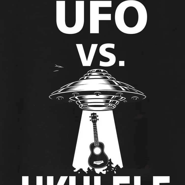 UFO Vs Ukulele Women's Crop Top Tee