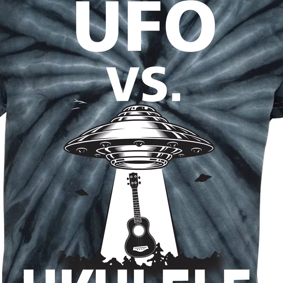 UFO Vs Ukulele Kids Tie-Dye T-Shirt