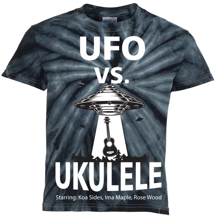 UFO Vs Ukulele Kids Tie-Dye T-Shirt