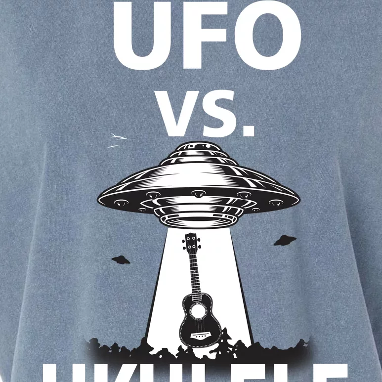 UFO Vs Ukulele Garment-Dyed Women's Muscle Tee