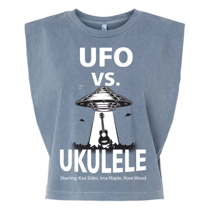 UFO Vs Ukulele Garment-Dyed Women's Muscle Tee