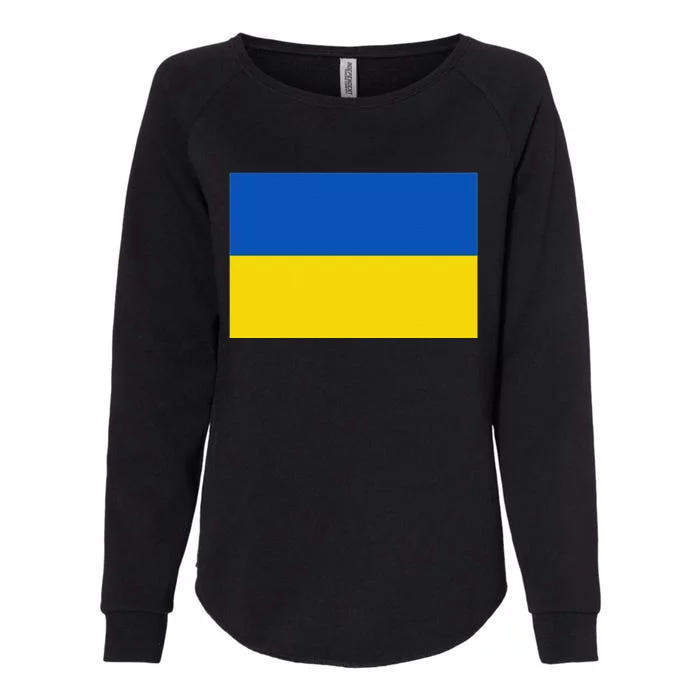 Ukrainian Flag Of Ukraine Sweat Womens California Wash Sweatshirt