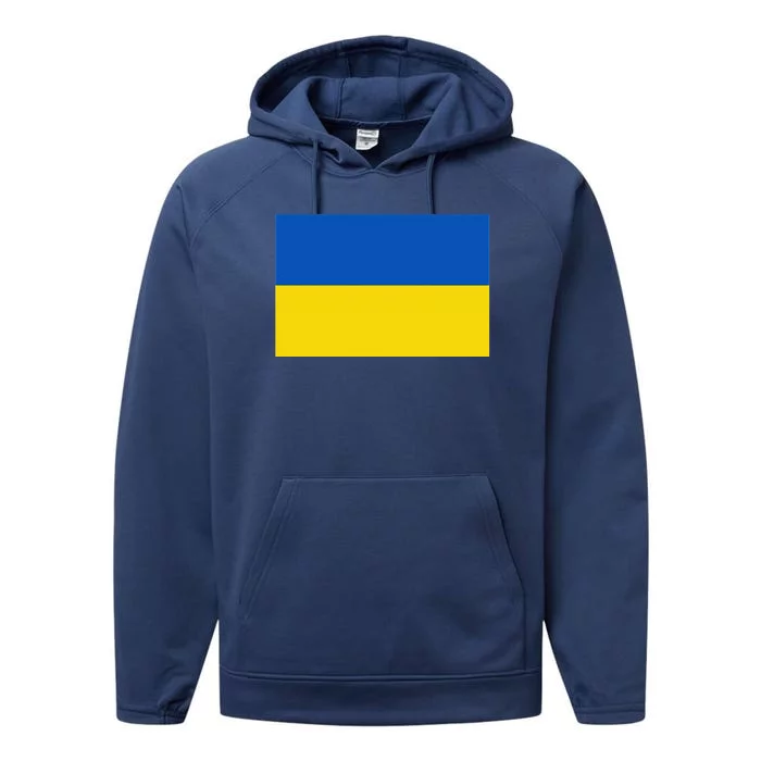 Ukrainian Flag Of Ukraine Sweat Performance Fleece Hoodie