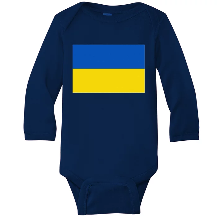 Ukrainian Flag Of Ukraine Sweat Baby Long Sleeve Bodysuit