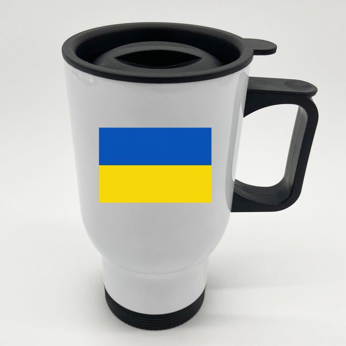 Ukrainian Flag Of Ukraine Sweat Front & Back Stainless Steel Travel Mug