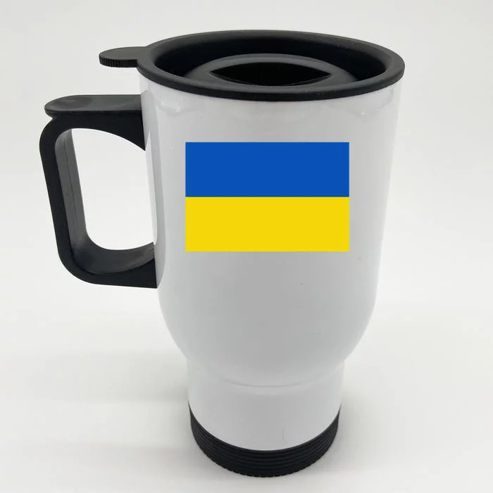 Ukrainian Flag Of Ukraine Sweat Front & Back Stainless Steel Travel Mug