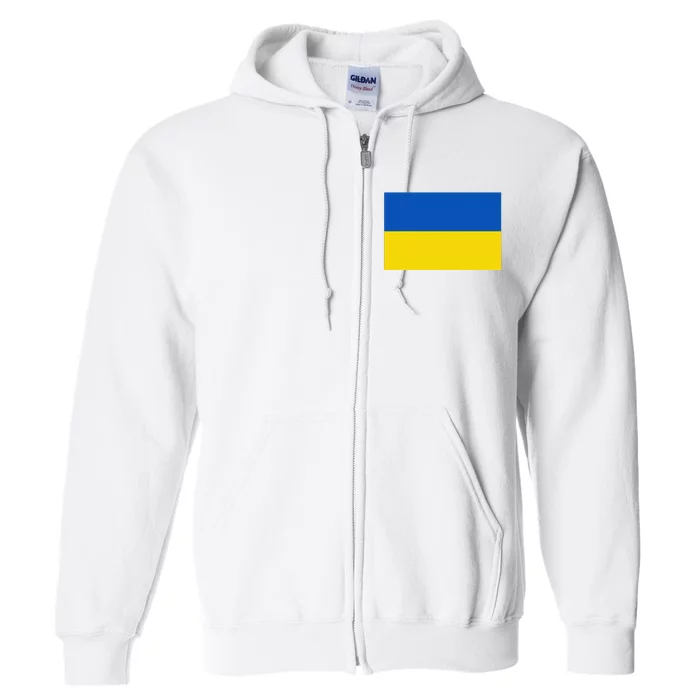 Ukrainian Flag Of Ukraine Sweat Full Zip Hoodie