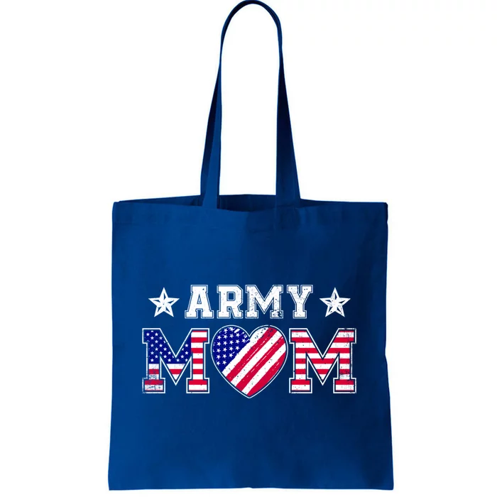 Usa Flag Proud Army National Guard Mom Military Mother's Day Gift Tote Bag