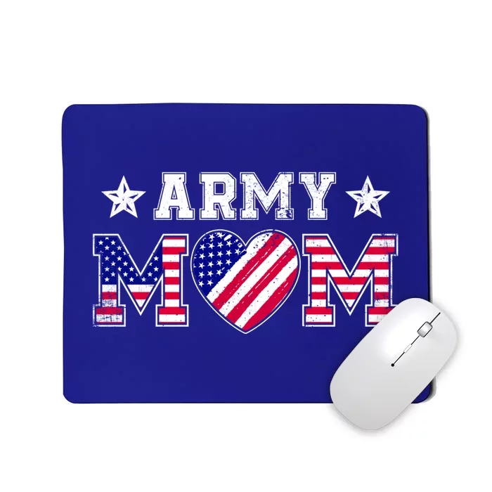 Usa Flag Proud Army National Guard Mom Military Mother's Day Gift Mousepad