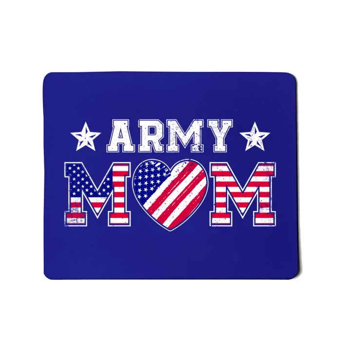 Usa Flag Proud Army National Guard Mom Military Mother's Day Gift Mousepad