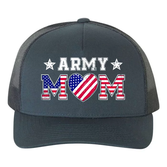 Usa Flag Proud Army National Guard Mom Military Mother's Day Gift Yupoong Adult 5-Panel Trucker Hat