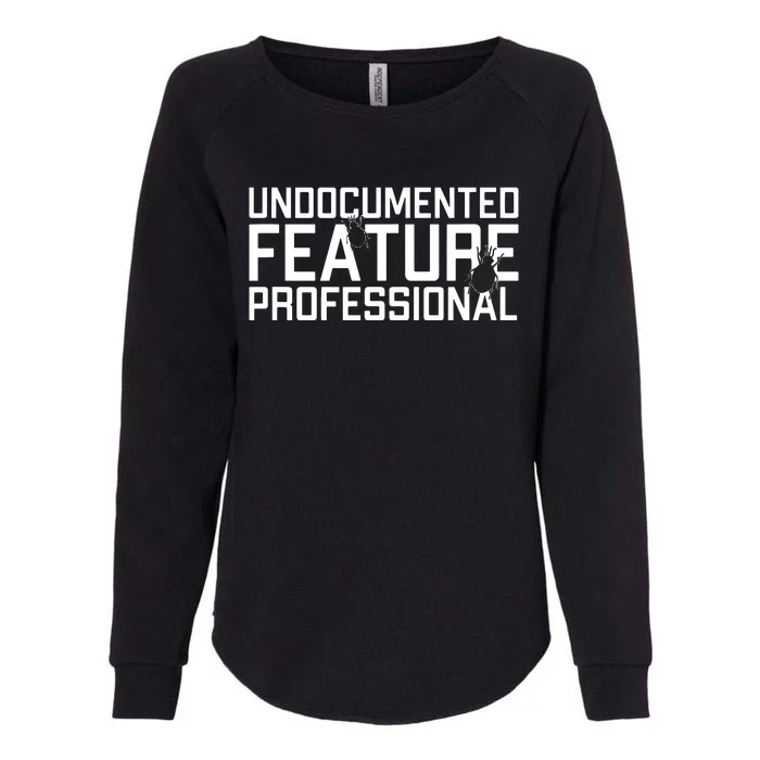 Undocumented Feature Professional Coder Software Developer Womens California Wash Sweatshirt