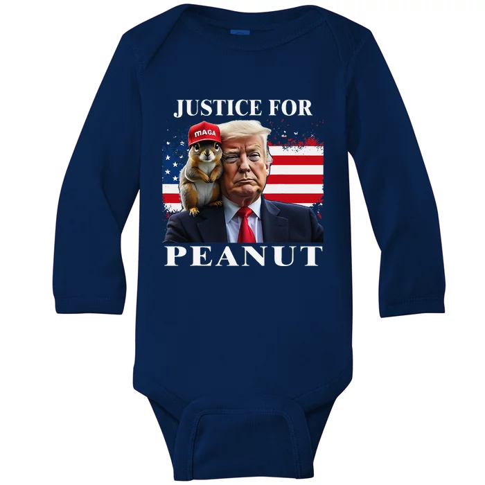 Ustice For Peanut And Fred Baby Long Sleeve Bodysuit