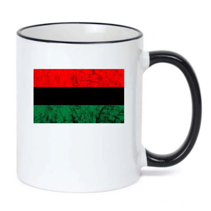 Unia Flag Pan African Freedom Roots Black Liberation Flag Gift Black Color Changing Mug