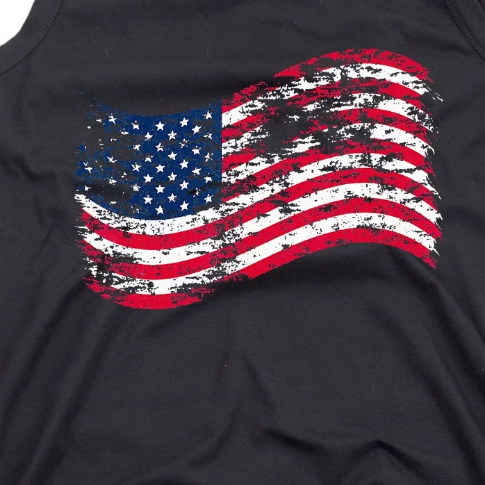 USA Flag Patriotic 4th of July America day of Independence Tank Top