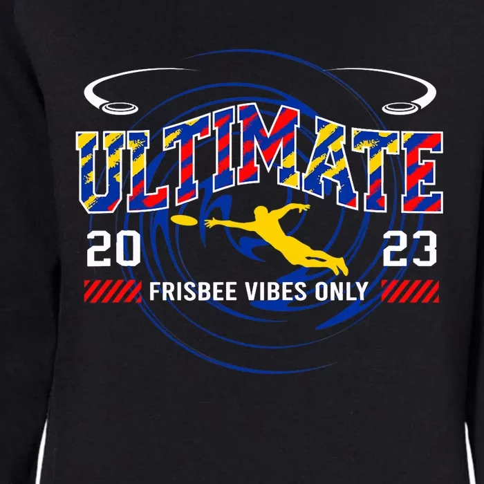 Ultimate Frisbee Player Disc Golf Womens California Wash Sweatshirt