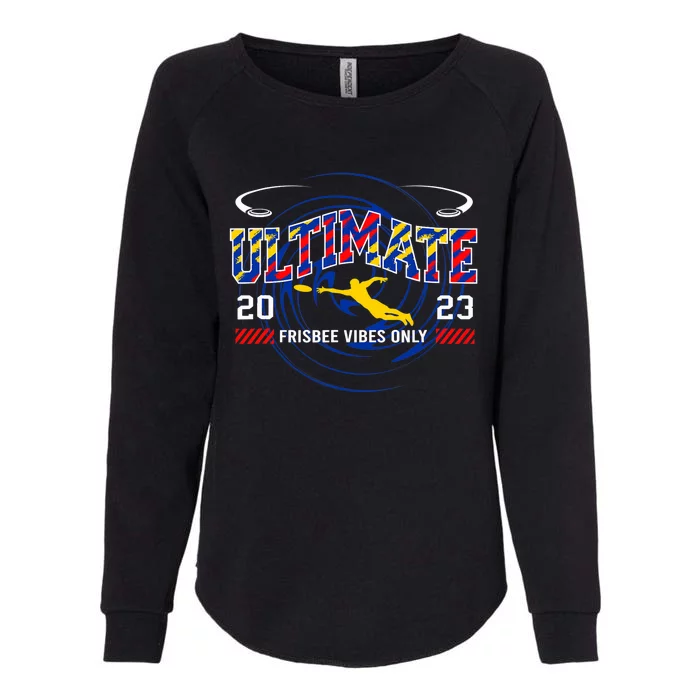 Ultimate Frisbee Player Disc Golf Womens California Wash Sweatshirt