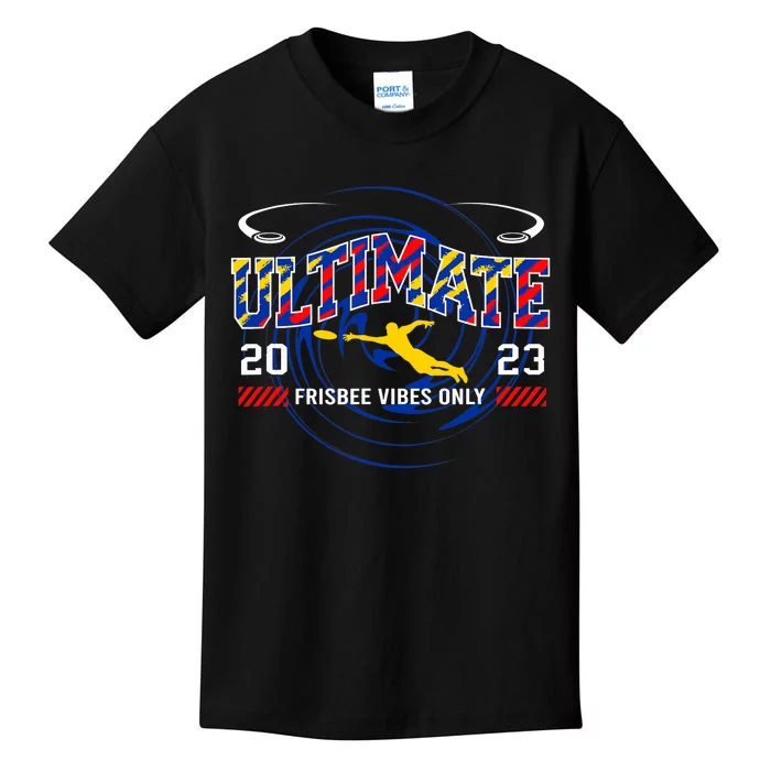 Ultimate Frisbee Player Disc Golf Kids T-Shirt