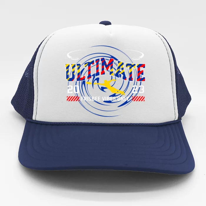 Ultimate Frisbee Player Disc Golf Trucker Hat