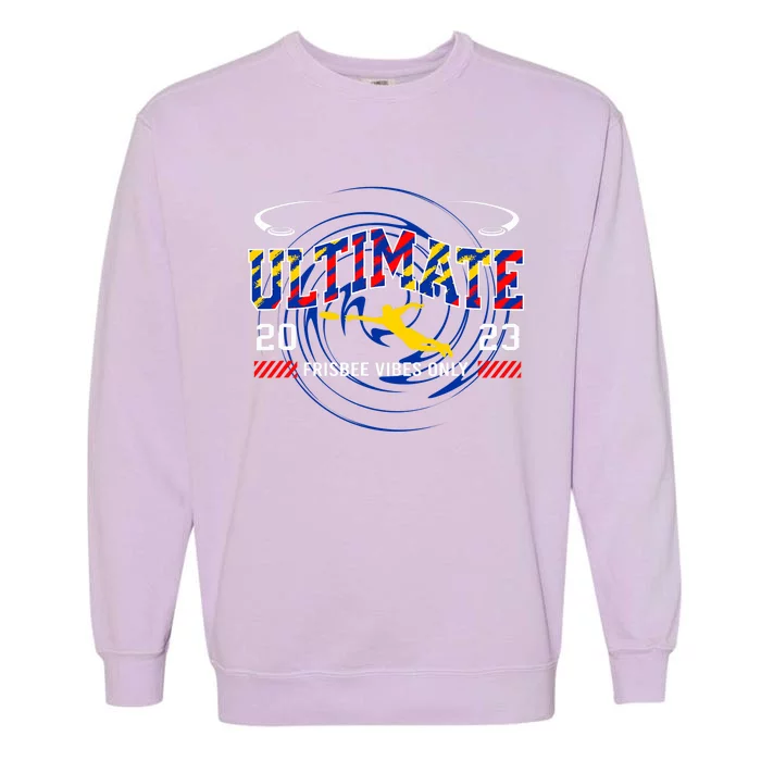 Ultimate Frisbee Player Disc Golf Garment-Dyed Sweatshirt