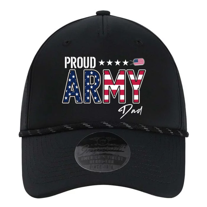 Us Flag Proud Army Dad Funny Gift Performance The Dyno Cap