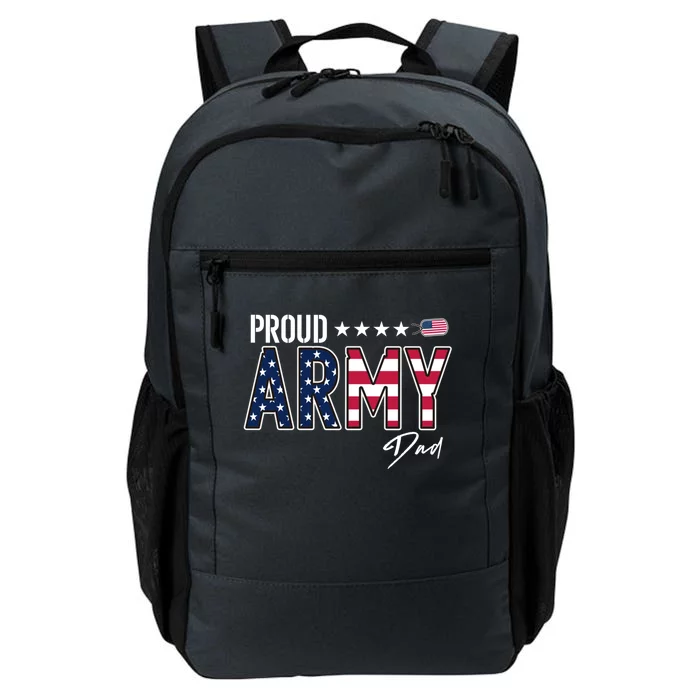 Us Flag Proud Army Dad Funny Gift Daily Commute Backpack