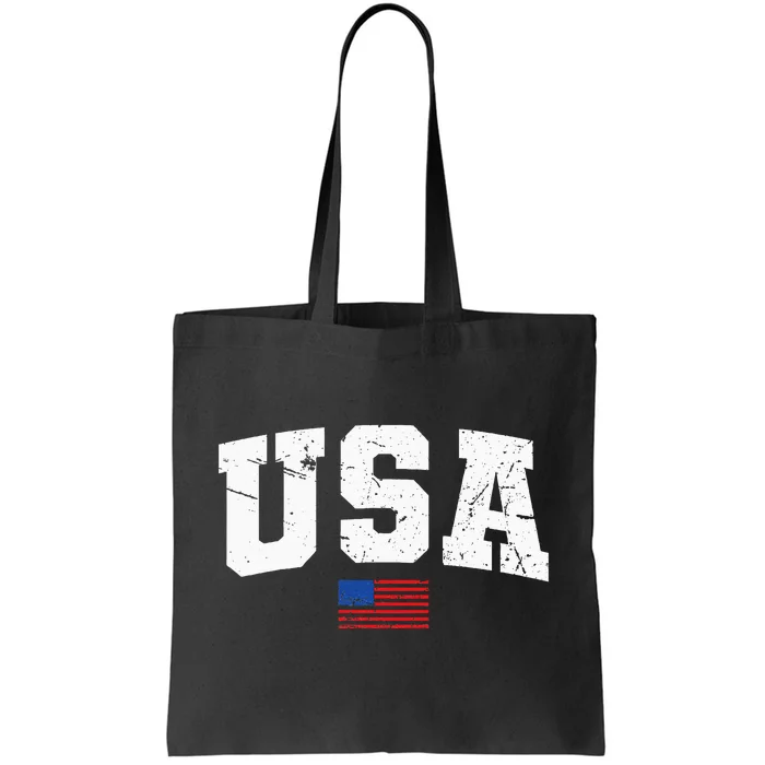 USA Flag Patriotic 4th Of July America Day Of Independence Tote Bag