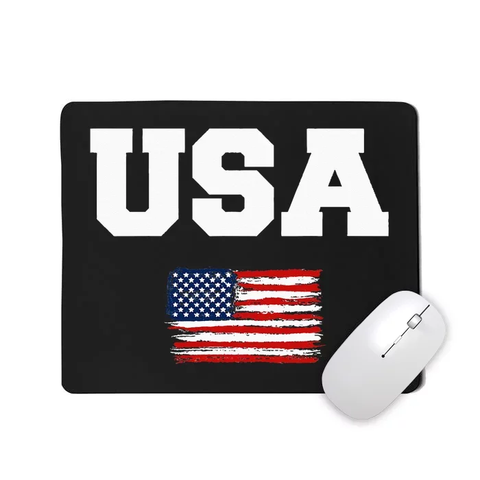 USA Flag Patriotic 4th of July America day of Independence Mousepad