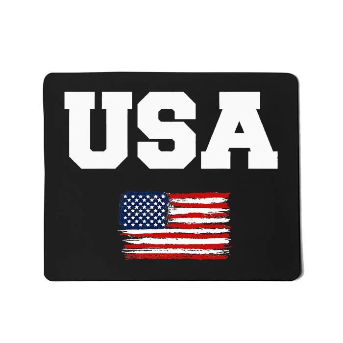 USA Flag Patriotic 4th of July America day of Independence Mousepad