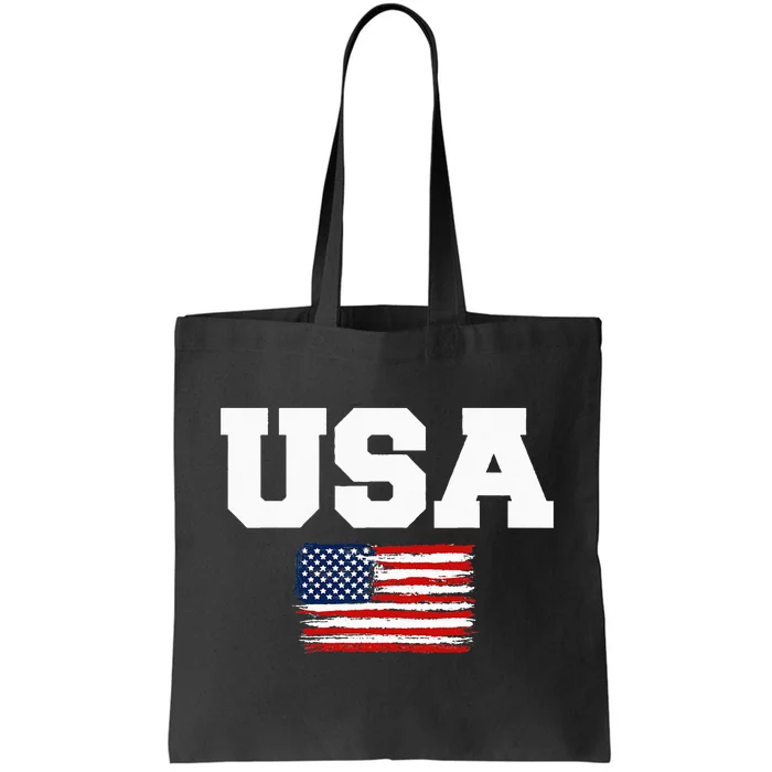 USA Flag Patriotic 4th of July America day of Independence Tote Bag