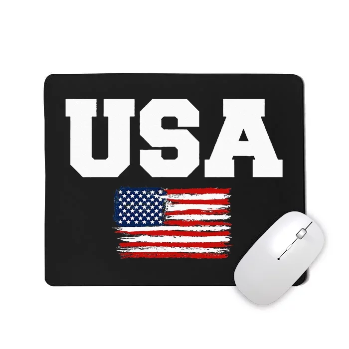 USA Flag Patriotic 4th of July America day of Independence Mousepad