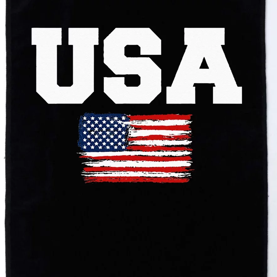 USA Flag Patriotic 4th of July America day of Independence Platinum Collection Golf Towel