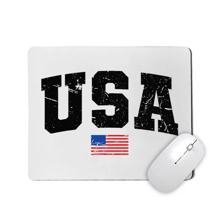 USA Flag Patriotic 4th Of July America Day Of Independence Mousepad