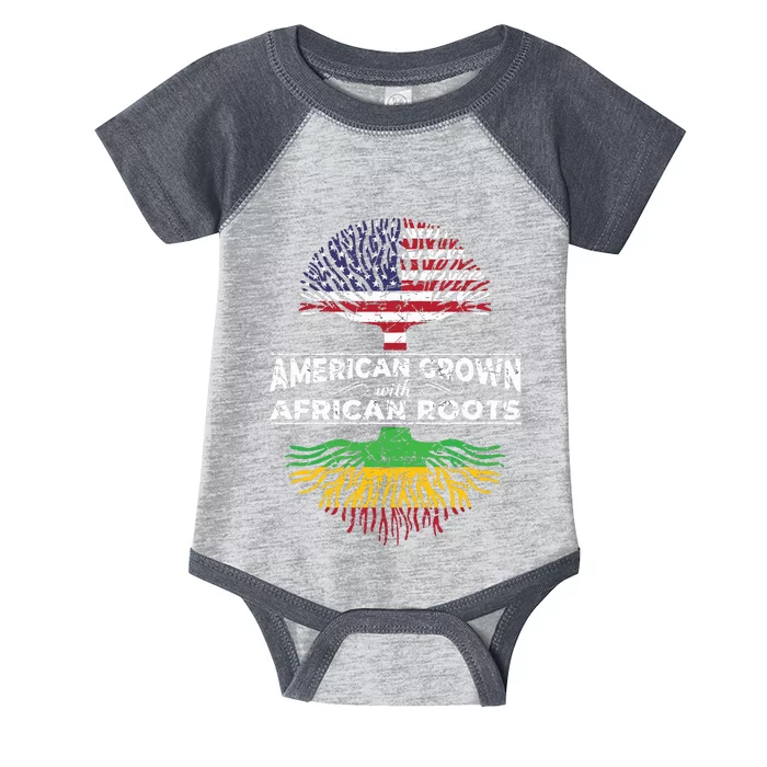 Us Flag Pride African American Heritage Black History Month Infant Baby Jersey Bodysuit