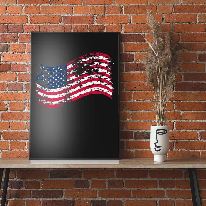 USA Flag Patriotic 4th of July America day of Independence Poster