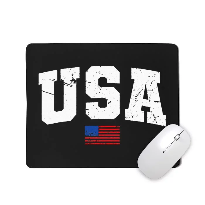 USA Flag Patriotic 4th of July America day of Independence Mousepad